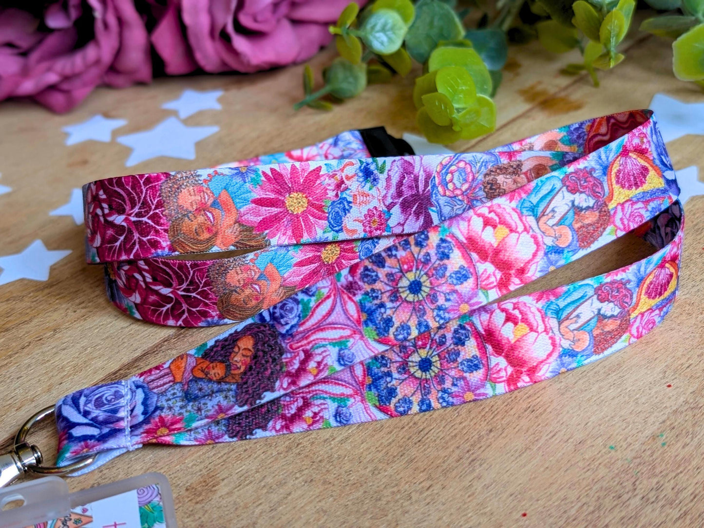 Women's Health Lanyard: Motherhood Art ID Holder for Birthworkers, Doulas, OBGYN, IBCLC and Breastfeeding Supporters