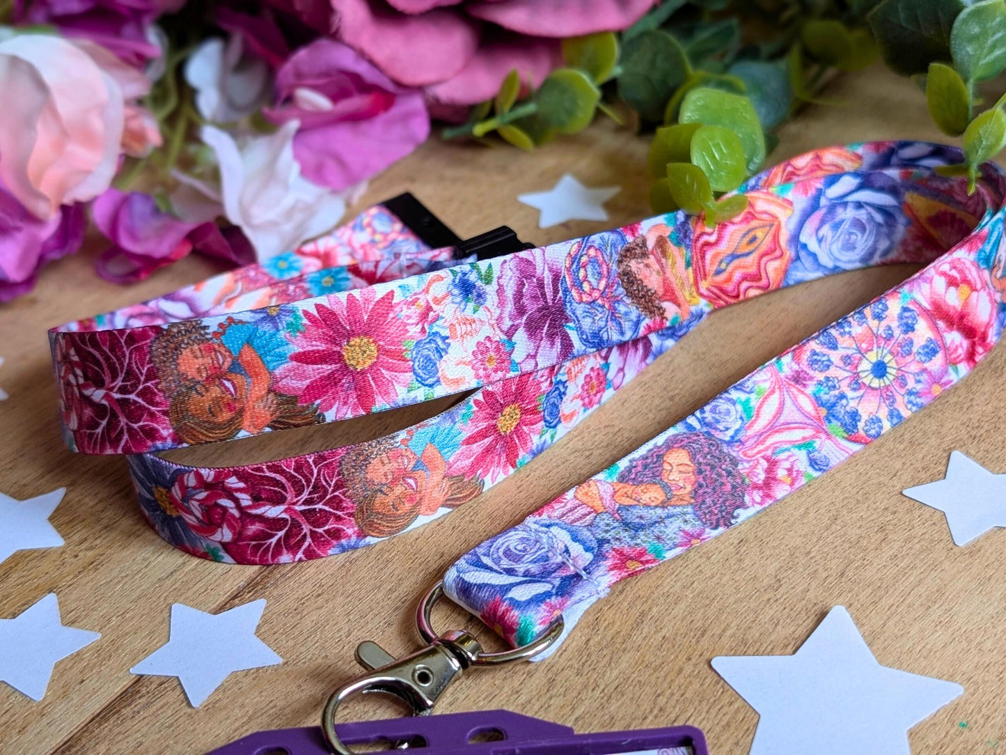 Women's Health Lanyard: Motherhood Art ID Holder for Birthworkers, Doulas, OBGYN, IBCLC and Breastfeeding Supporters