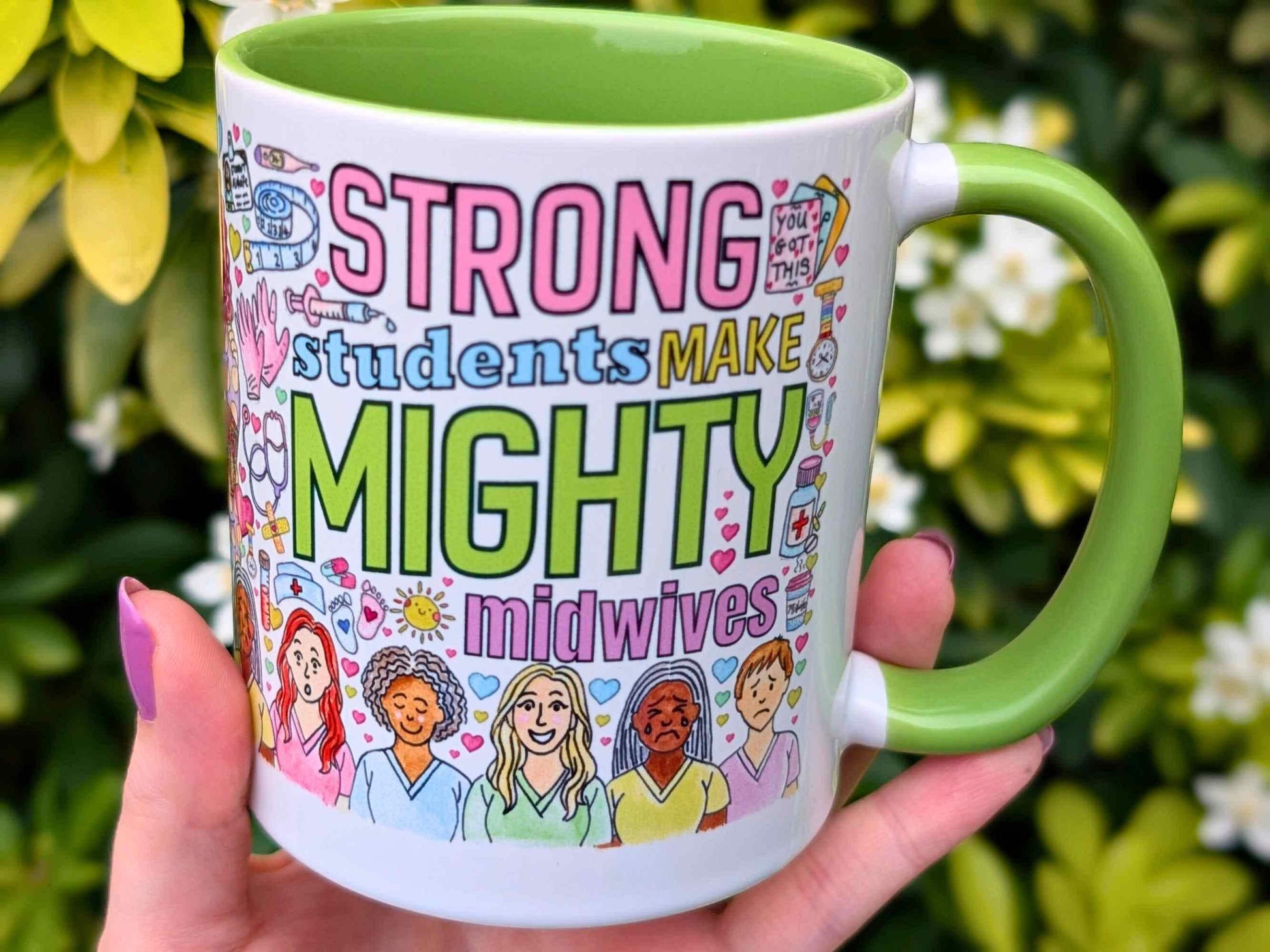 Student Midwife Mug: Strong Students Make Mighty Midwives
