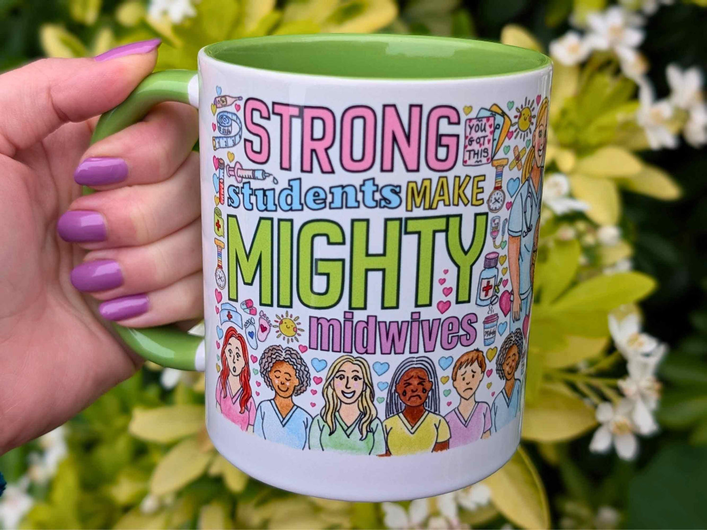 Student Midwife Mug: Strong Students Make Mighty Midwives