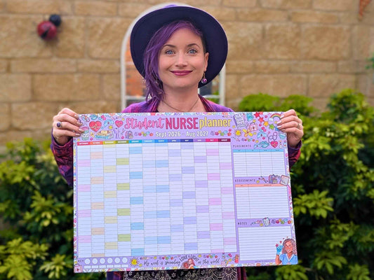 Student Nurse A2 Academic Wall Planner September 2026/2027