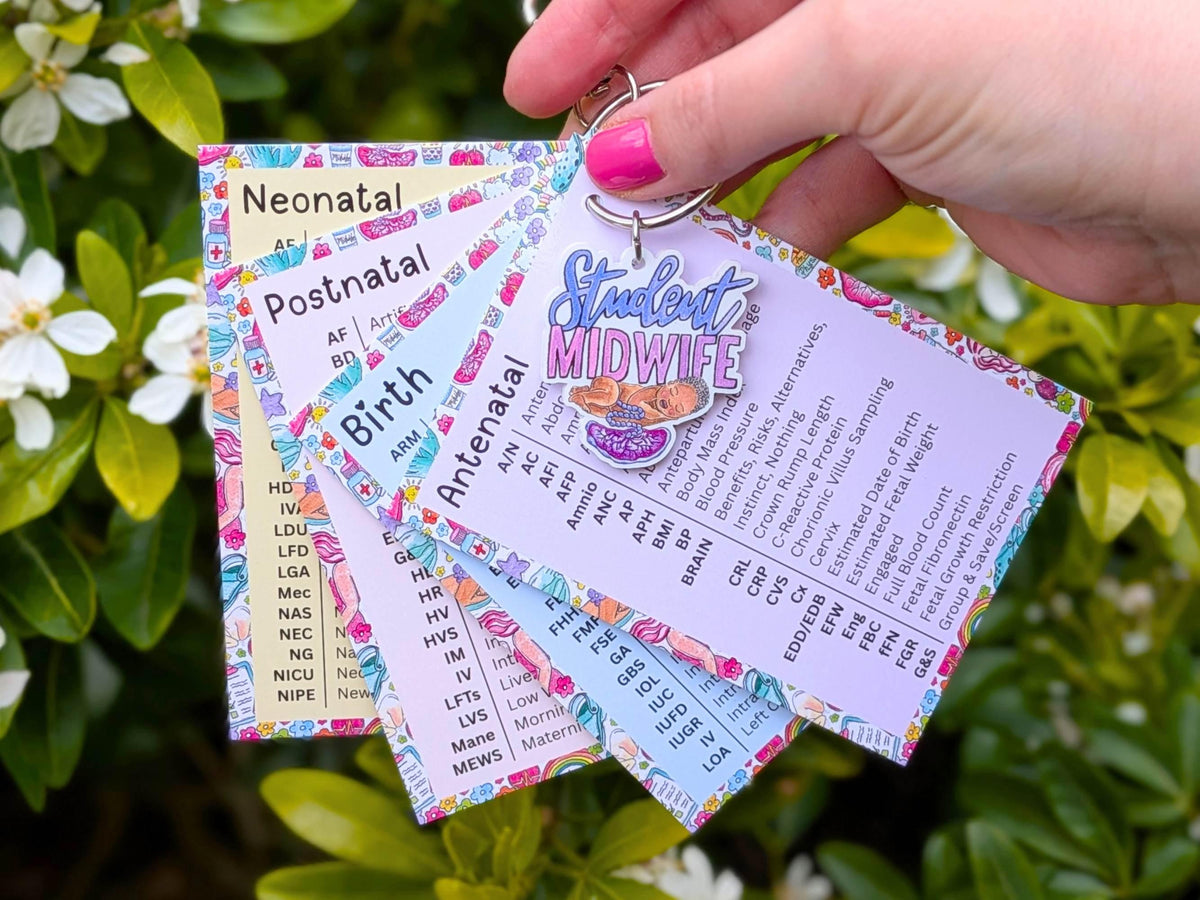 Maternity Abbreviations Cards