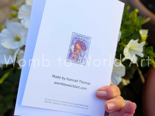 Doula Thank You Card | Thank you Cards for my Doula