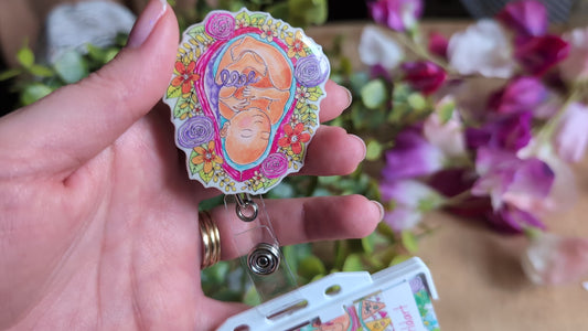 Midwife Badge Reel