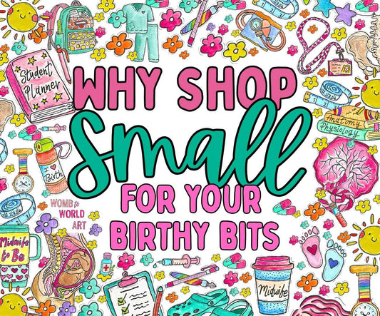 Why Shop Small for your Student Midwife Stationery?