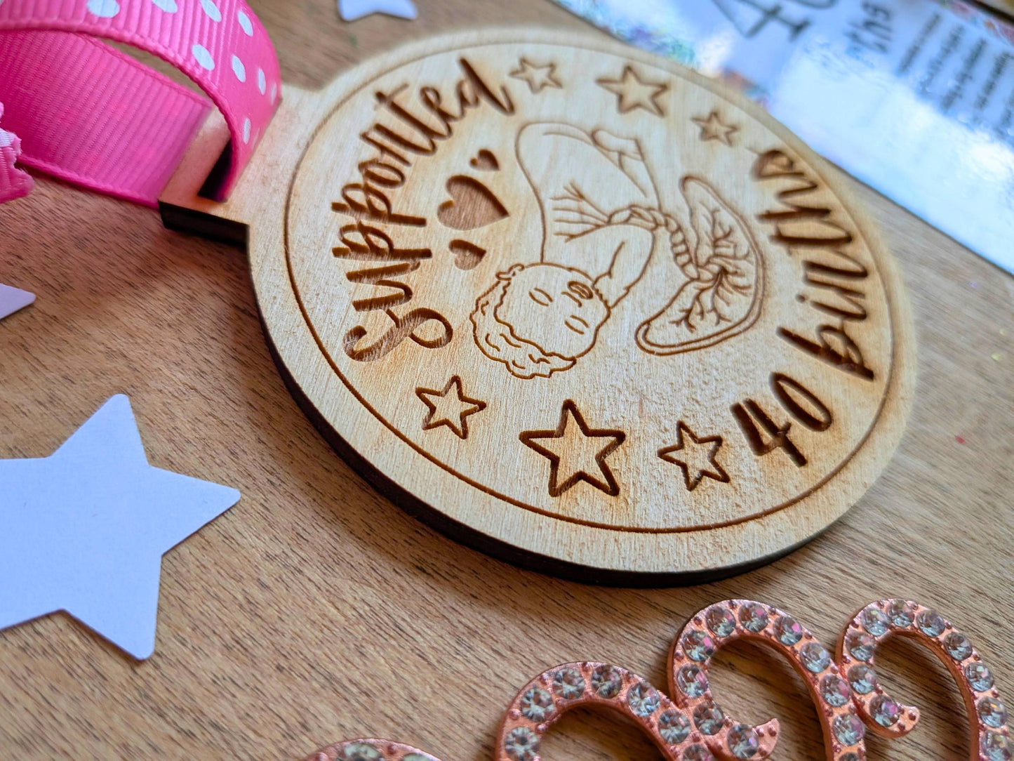 40 Births Wooden Medal for Student Midwife