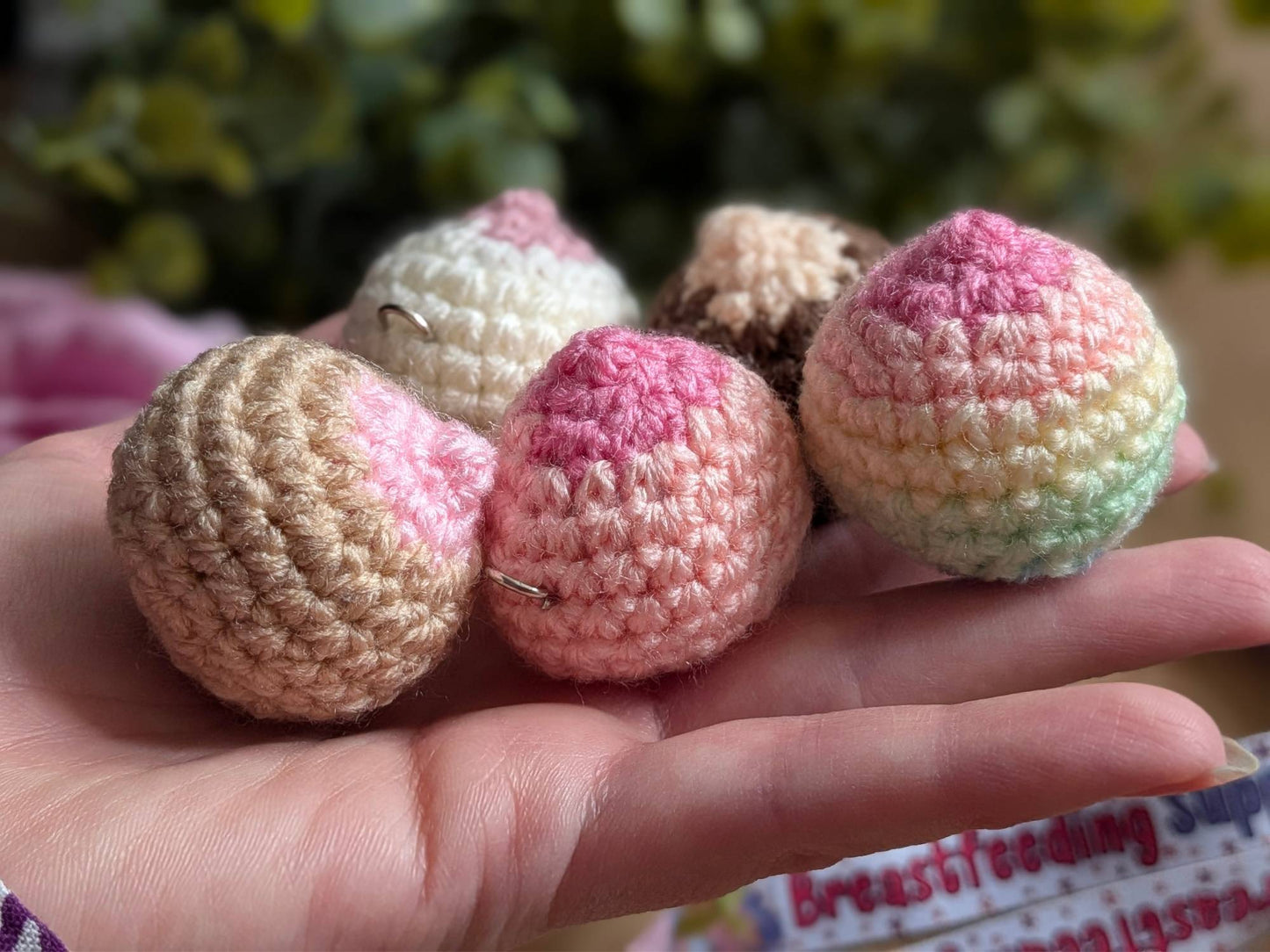 Mini Crochet Breasts (lanyard add on offer)