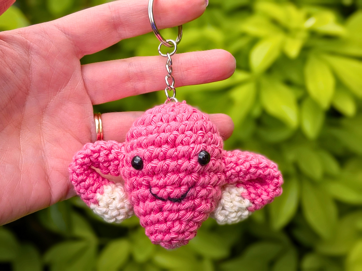 Cute Crochet Womb Keychain Decoration