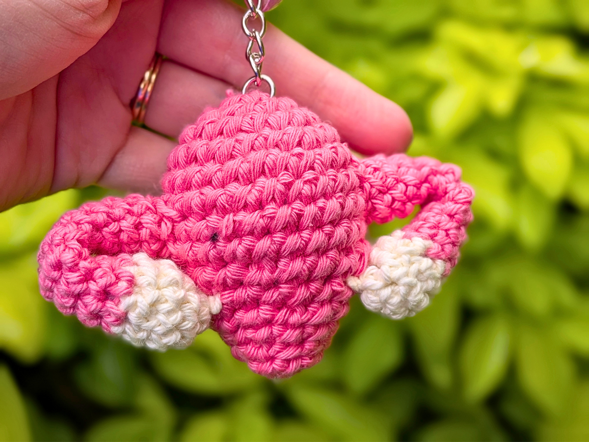 Cute Crochet Womb Keychain Decoration