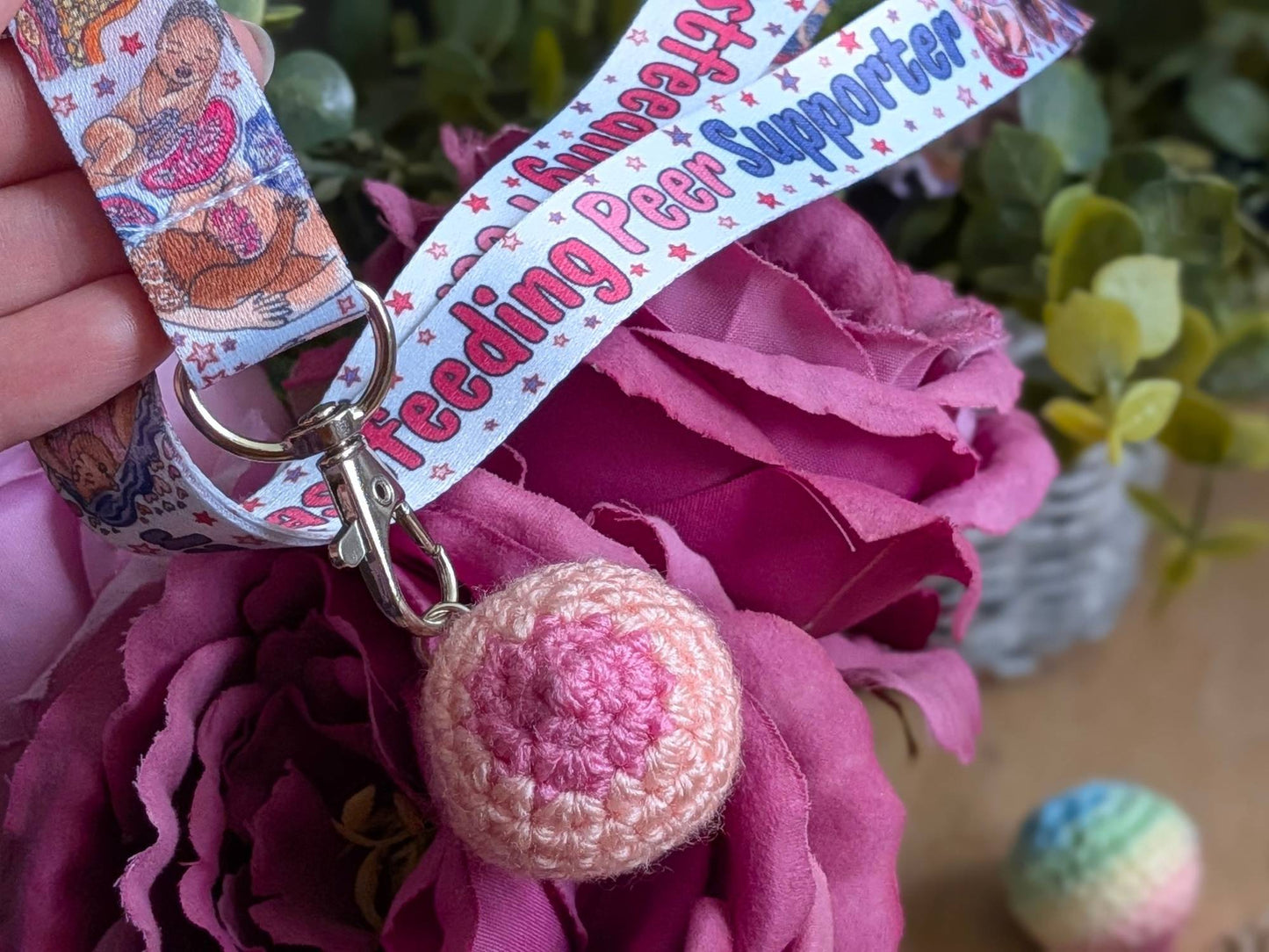 Mini Crochet Breasts (lanyard add on offer)