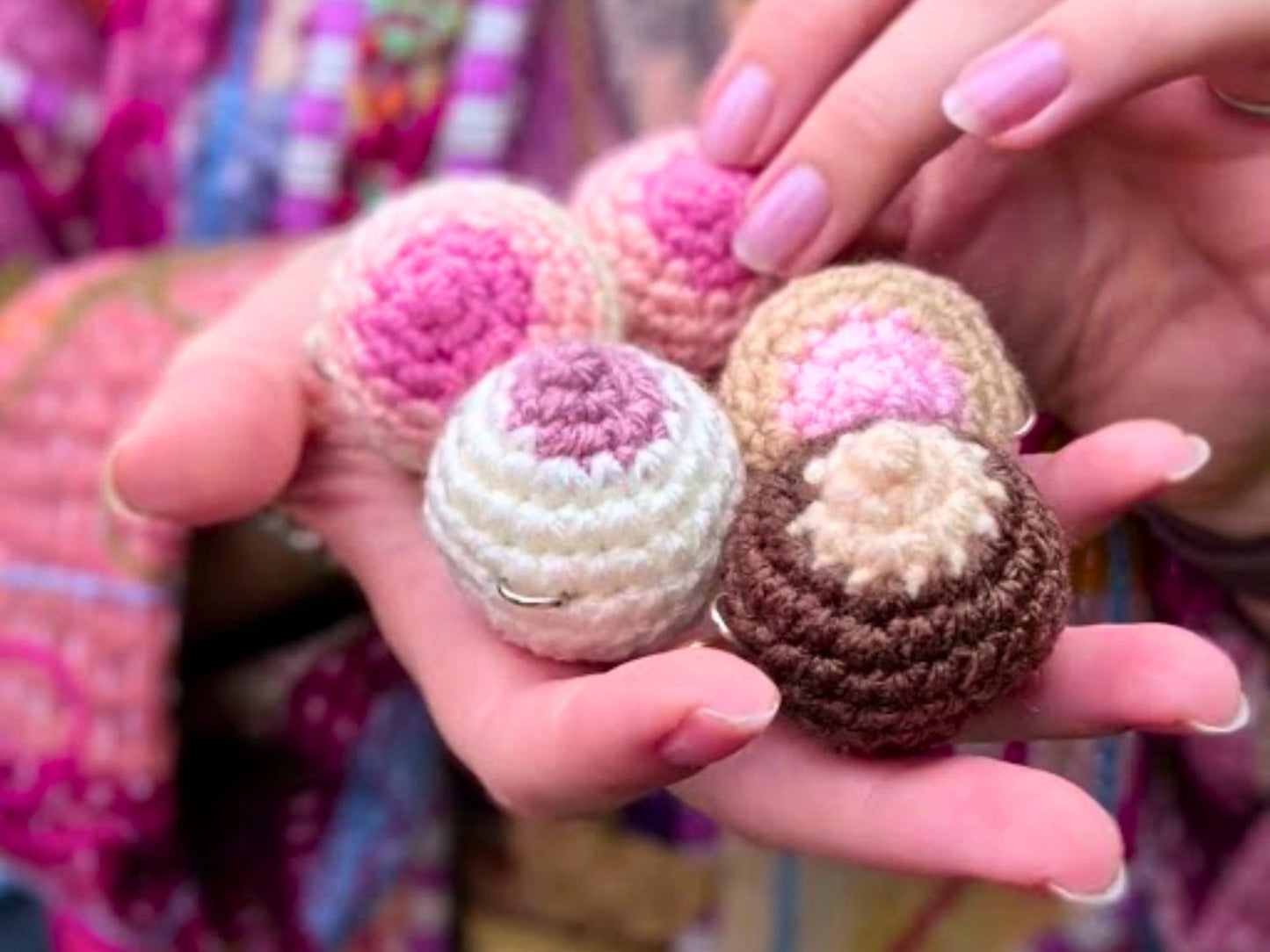 Mini Crochet Breasts (lanyard add on offer)