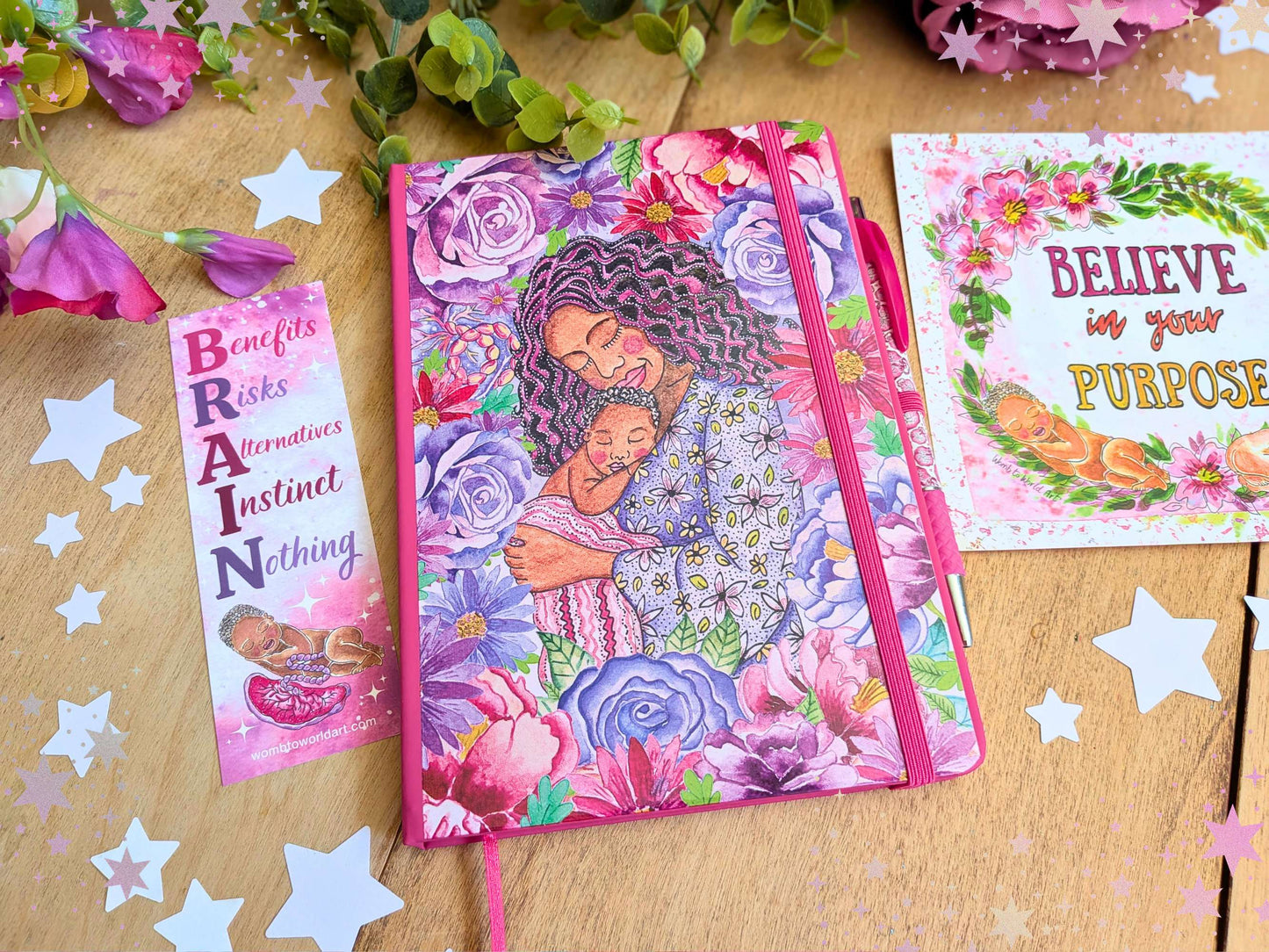 Mother and Baby Hardback Notebook