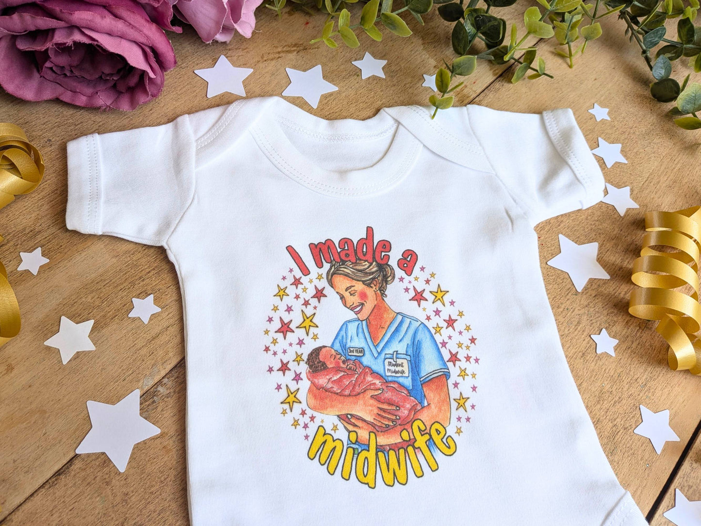 40 Births Baby Vest Gift - I Made a Midwife