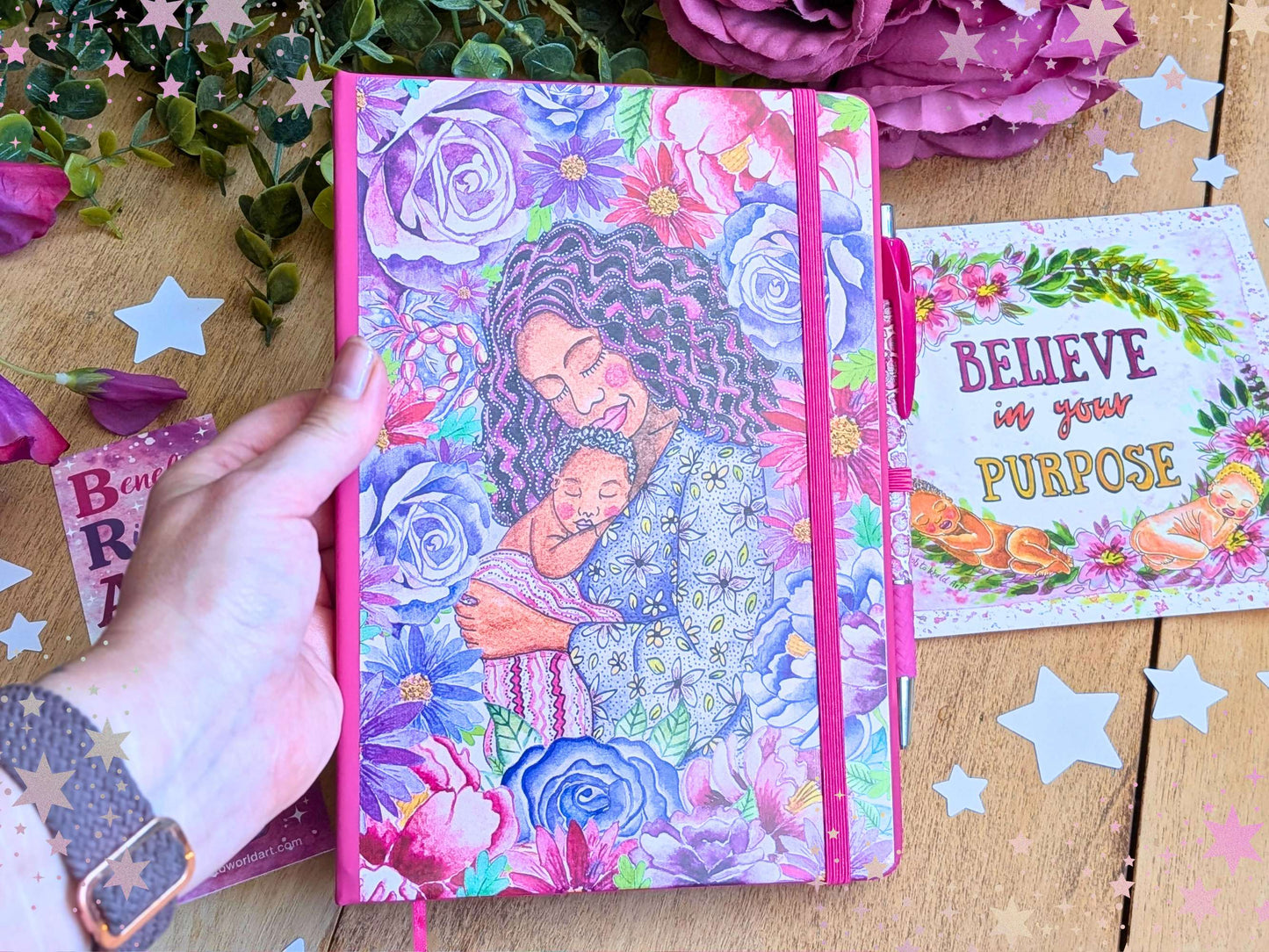 Mother and Baby Hardback Notebook