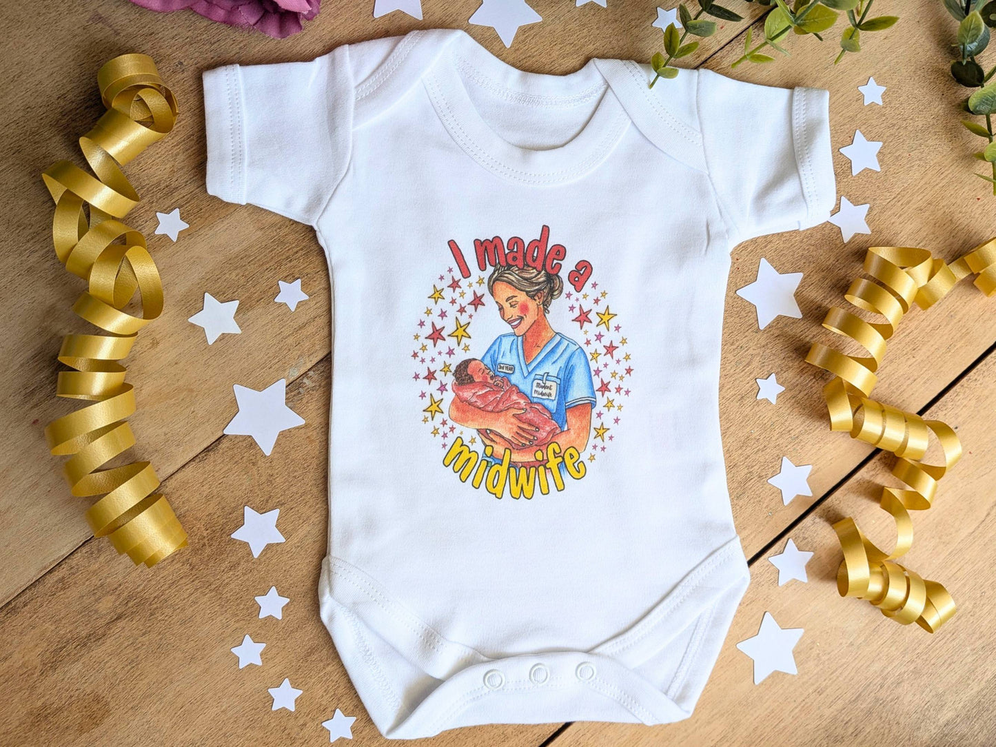 40 Births Baby Vest Gift - I Made a Midwife