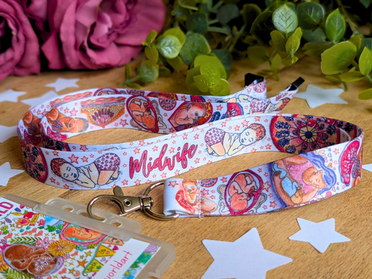 Midwife Lanyard Key Fob
