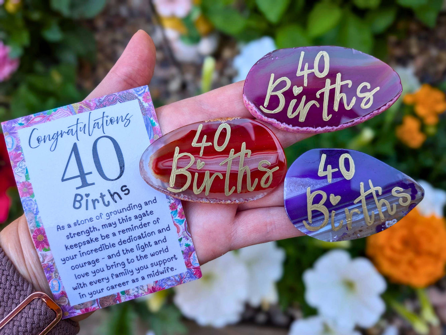 Crystal 40 Births Keepsake for Student Midwife