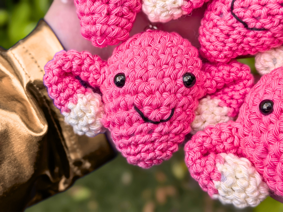 Cute Crochet Womb Keychain Decoration