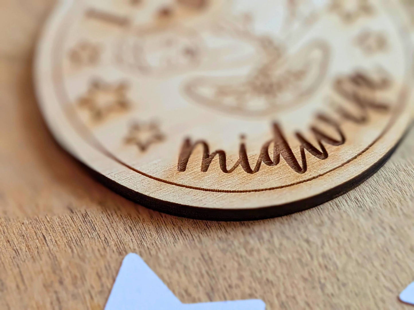 40th Baby Wooden Medal