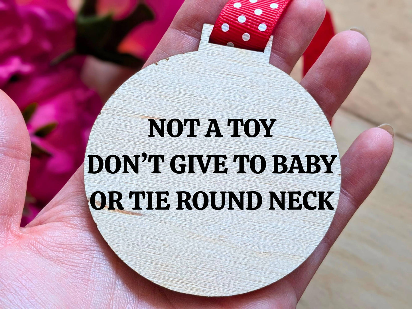 40th Baby Wooden Medal