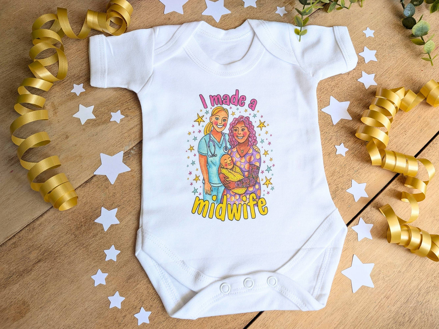 40 Births Baby Vest Gift - I Made a Midwife