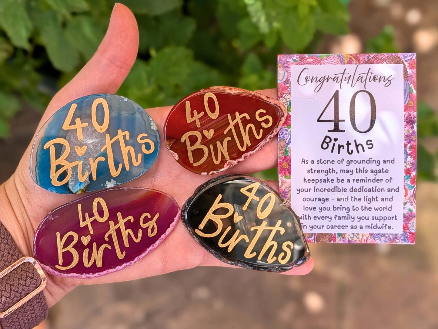 Crystal 40 Births Keepsake for Student Midwife