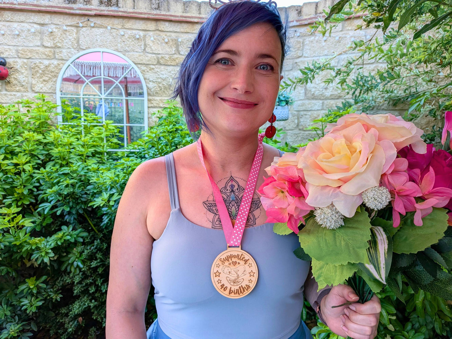40 Births Wooden Medal for Student Midwife