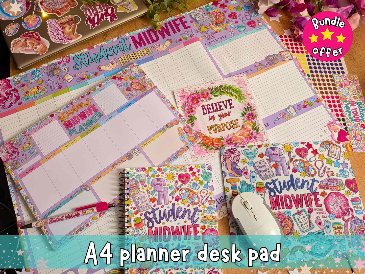 Student Midwife Study Space Bundle
