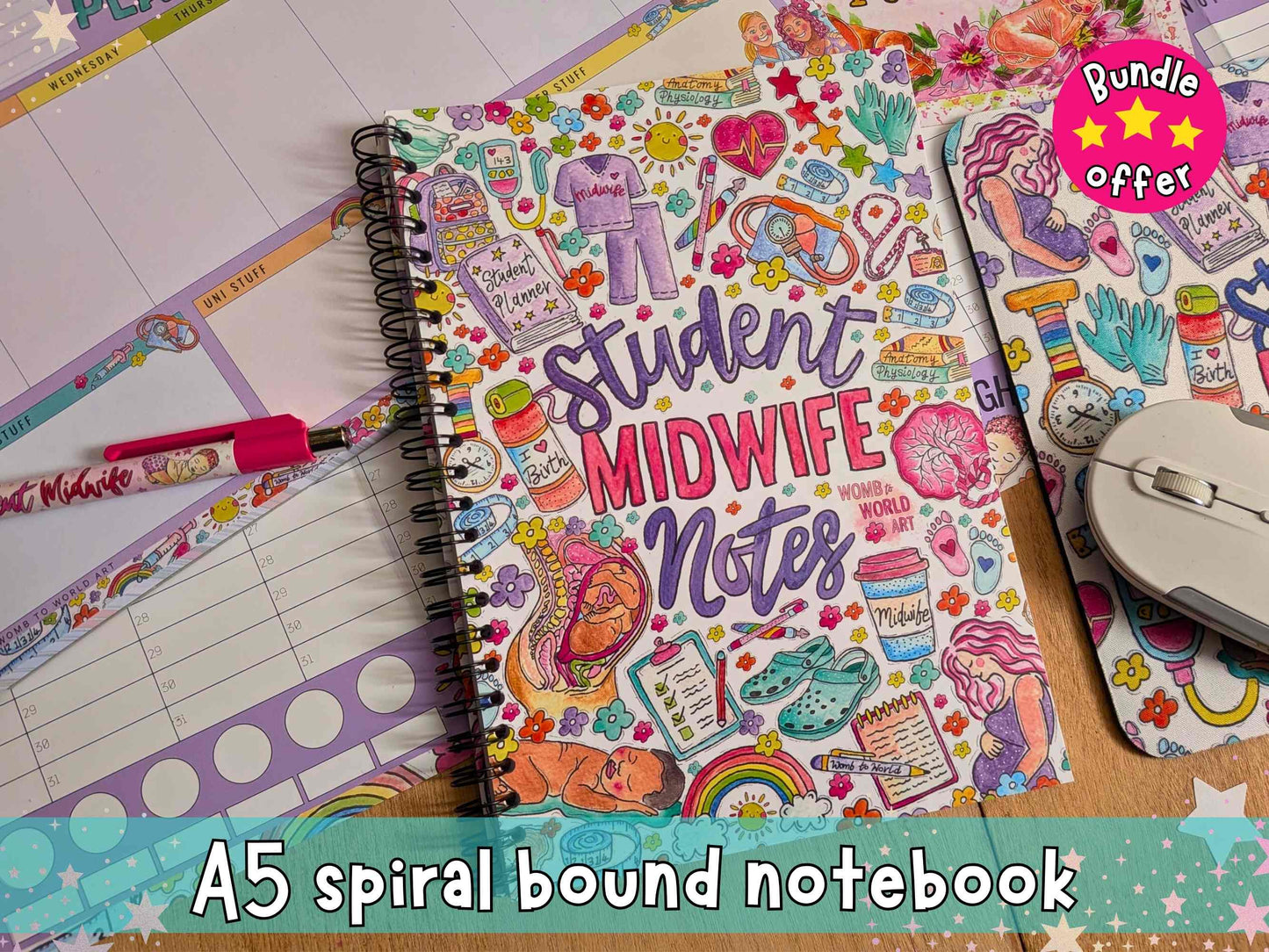 Student Midwife Study Space Bundle