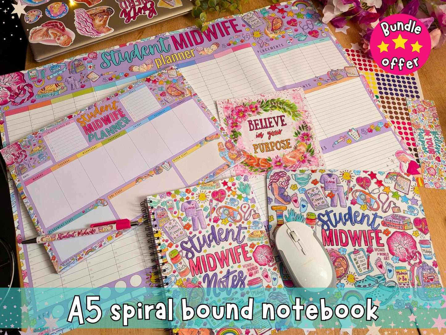 Student Midwife Study Space Bundle