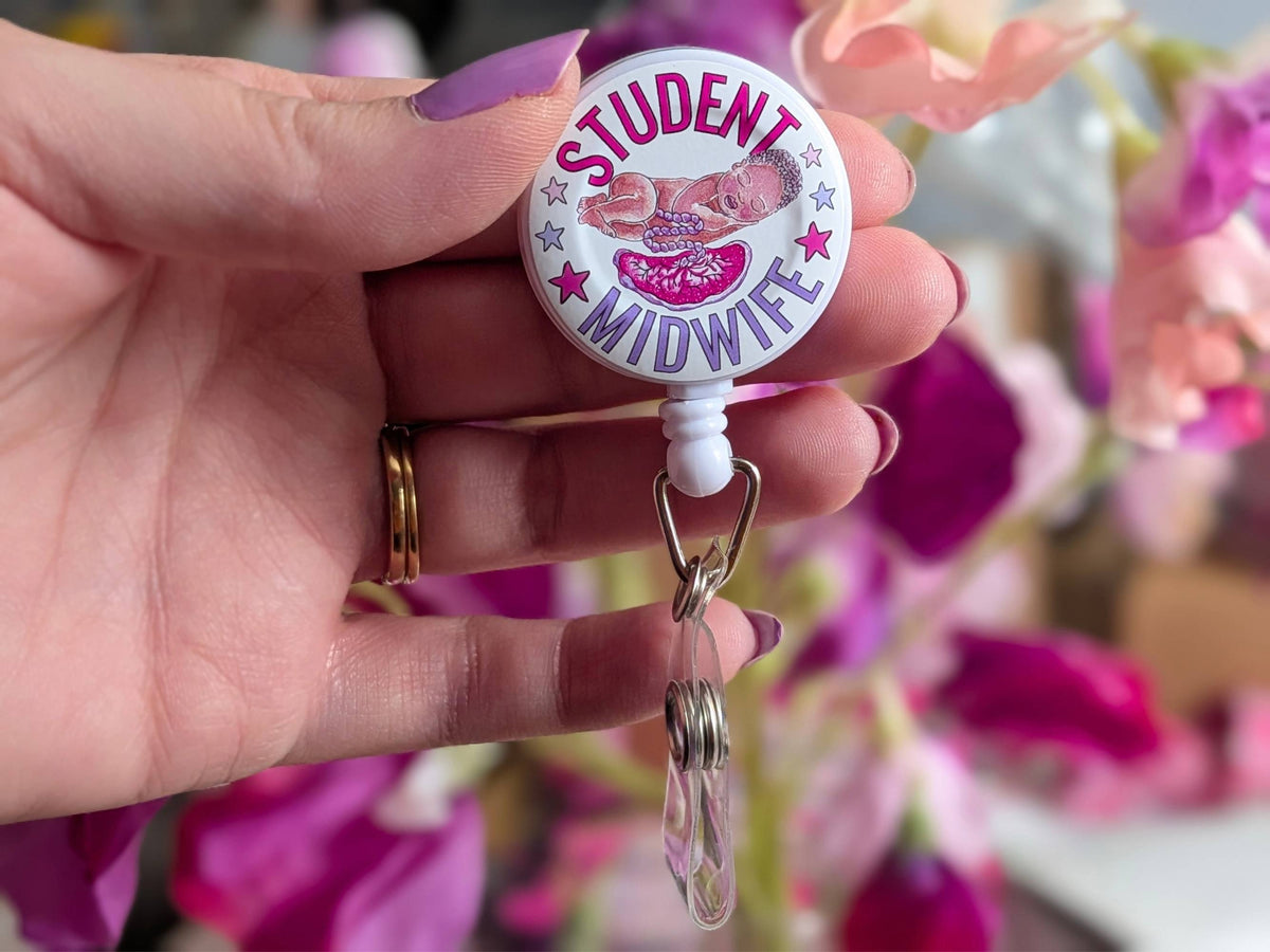 Student Midwife Badge Reel