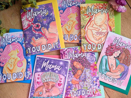 7 Pack of New Mother A6 Congratulations Cards