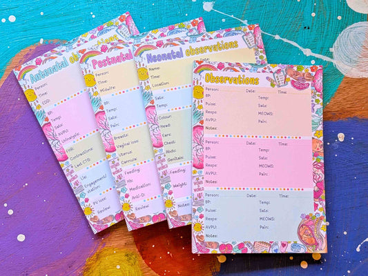 Midwife Observation Pocket Notepads Set