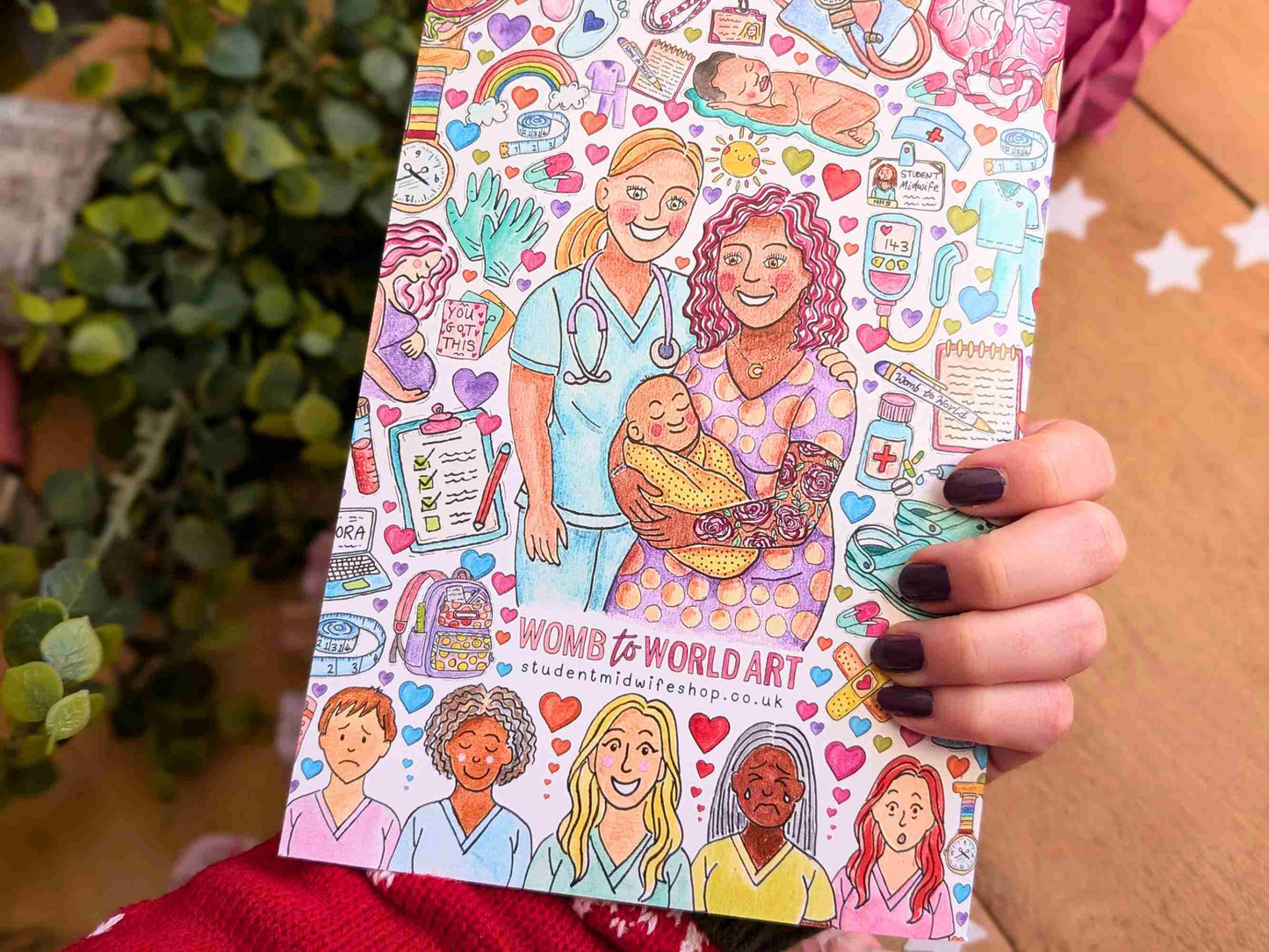 Student Midwife Colouring Milestones Book