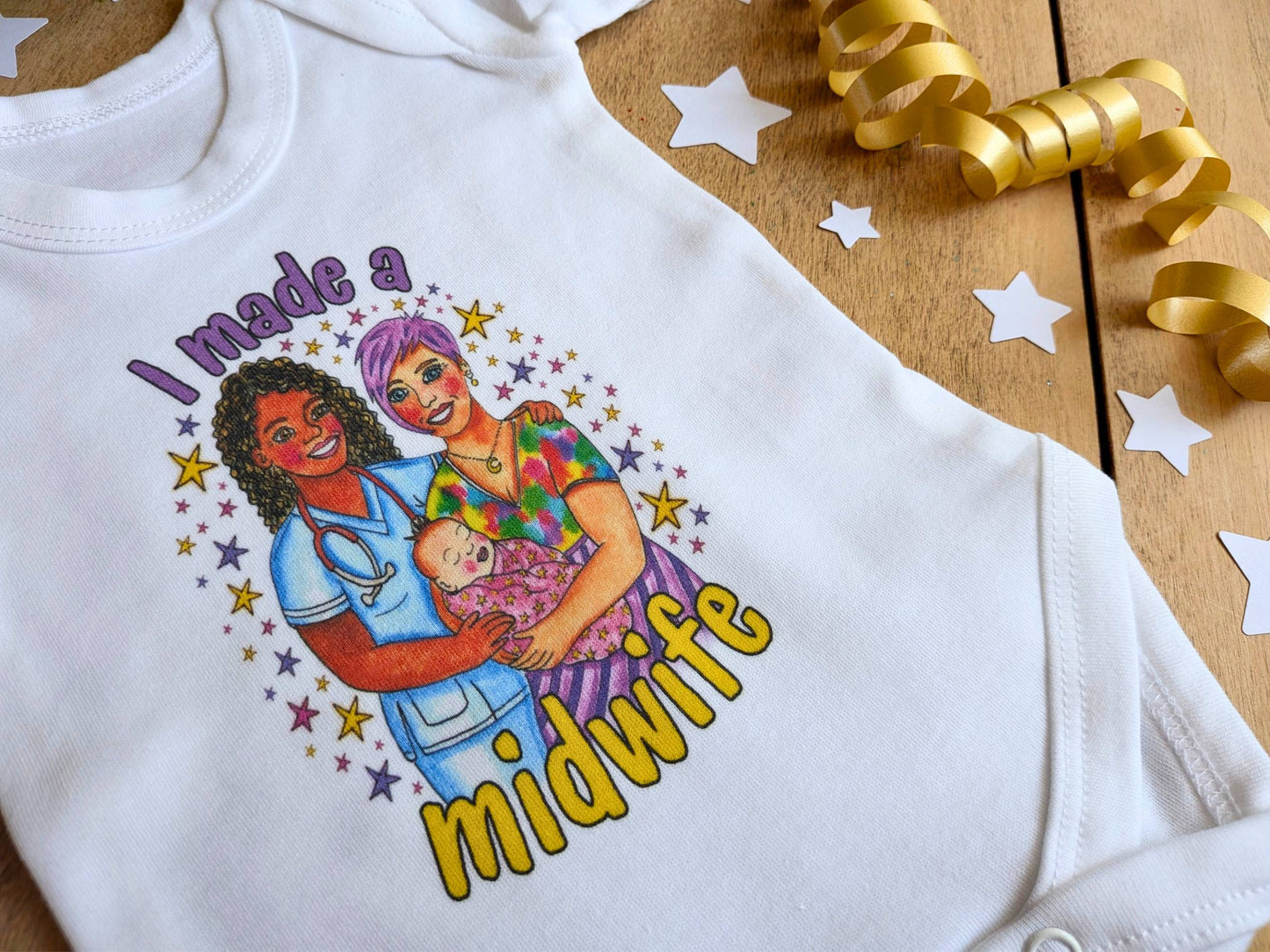 40 Births Baby Vest Gift - I Made a Midwife