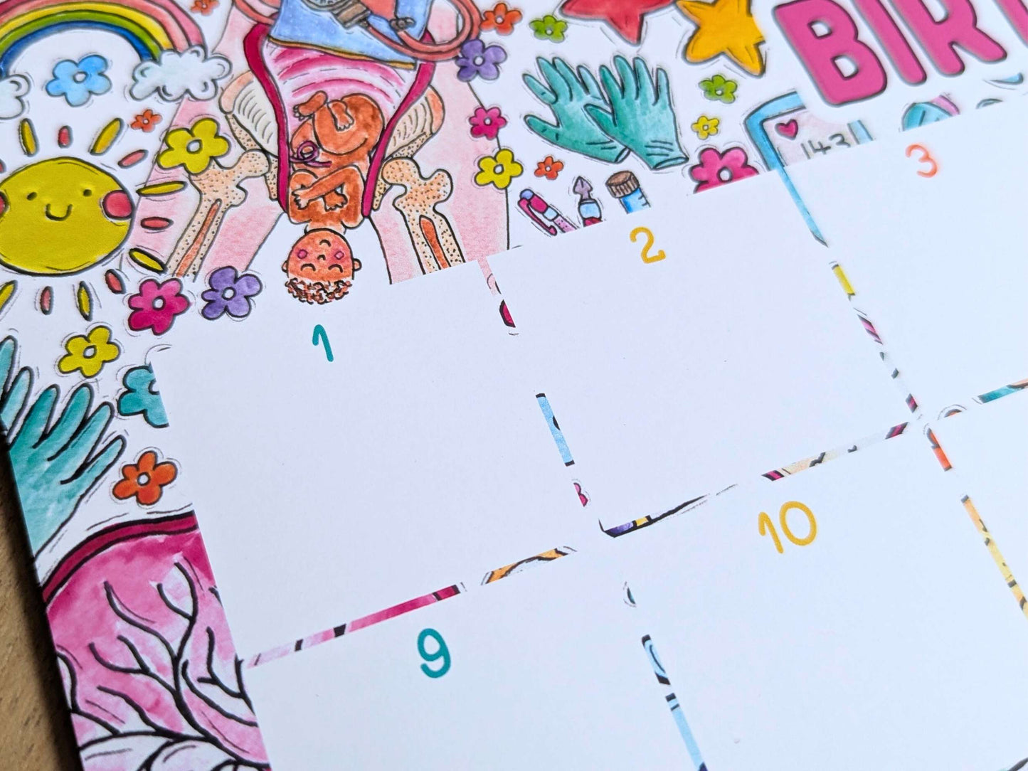 Birth Counter A3 Print + Stickers