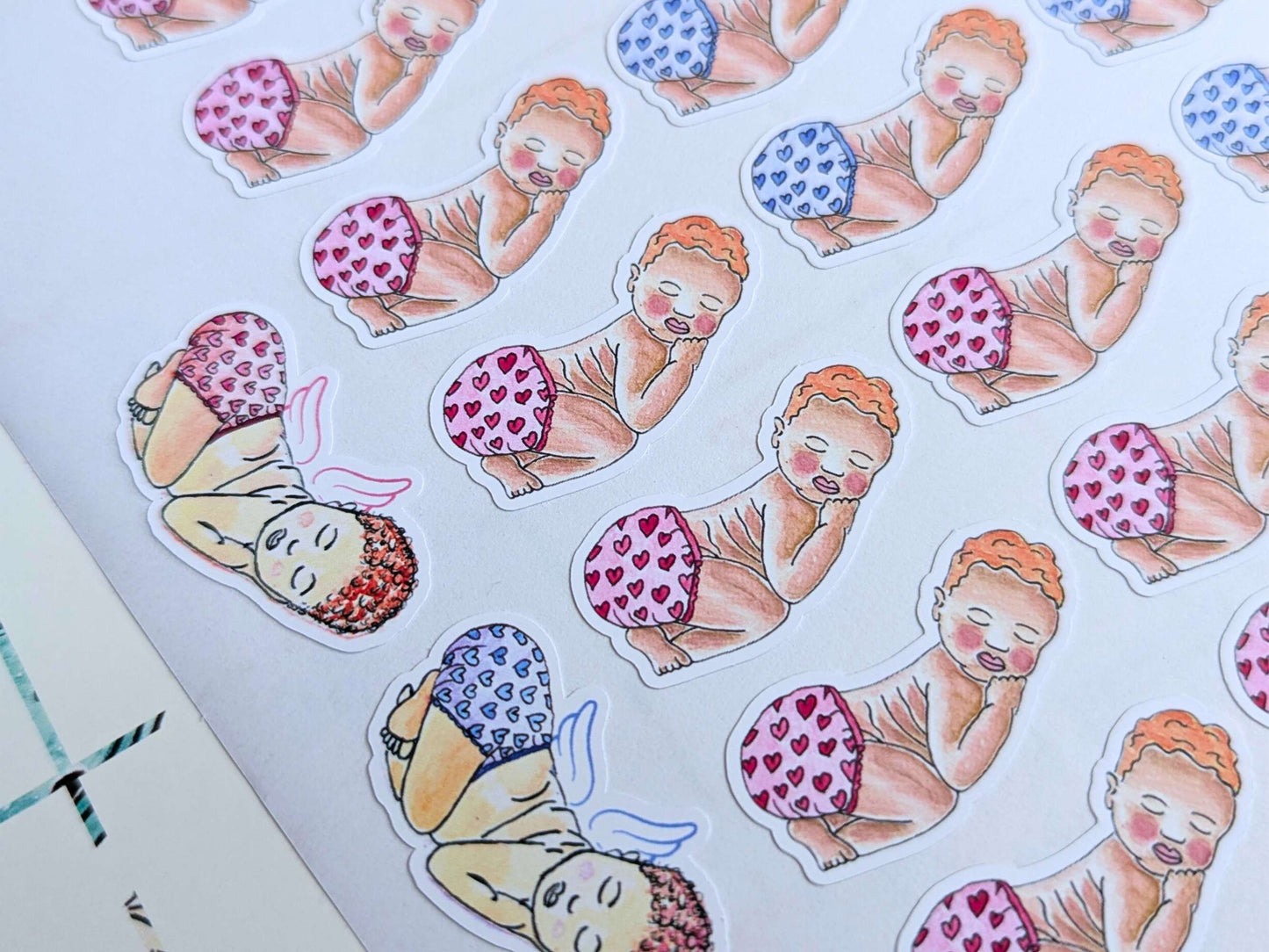 Birth Counter A3 Print + Stickers