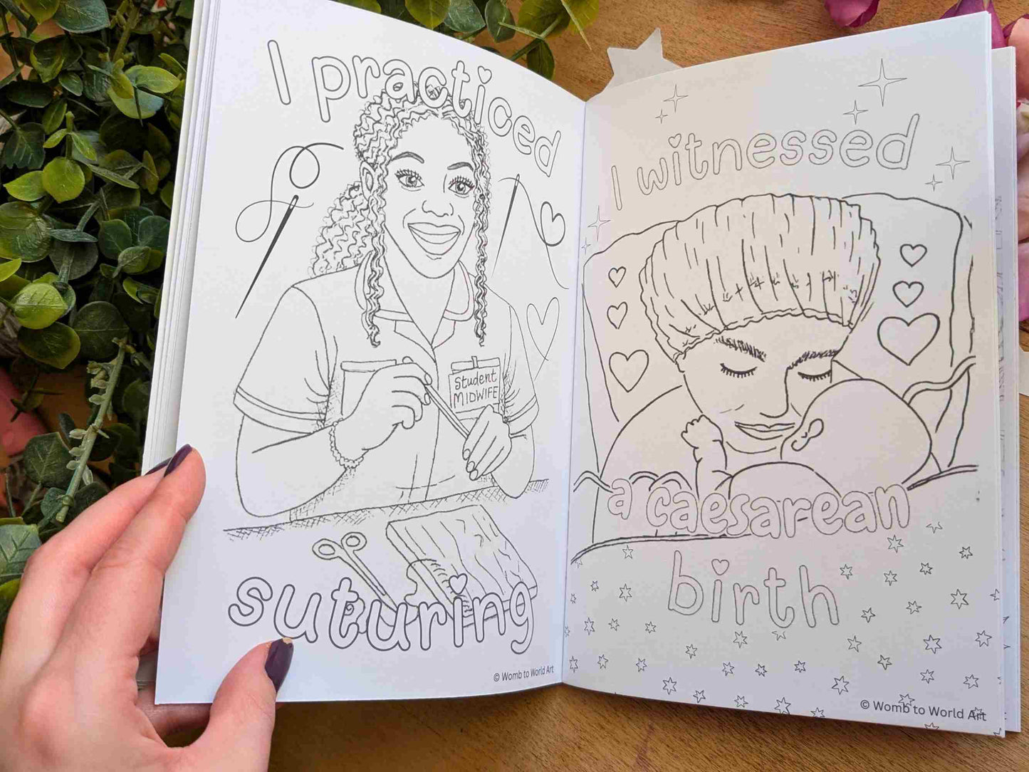 Student Midwife Colouring Milestones Book