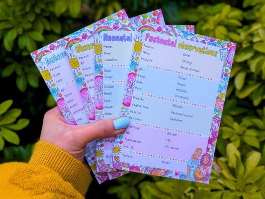 Midwife Observation Pocket Notepads Set