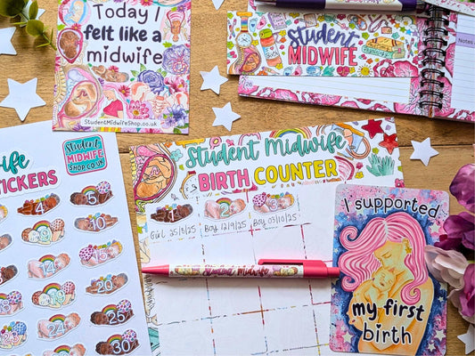 Birth Counter A4 Print + Stickers