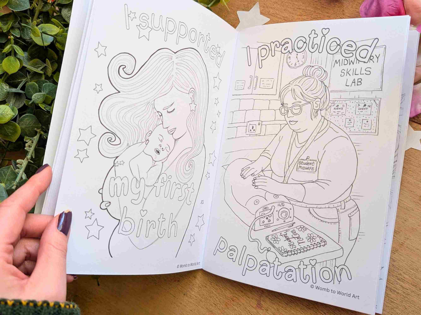 Student Midwife Colouring Milestones Book