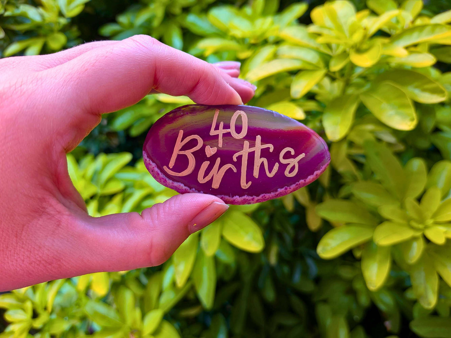 Crystal 40 Births Keepsake for Student Midwife