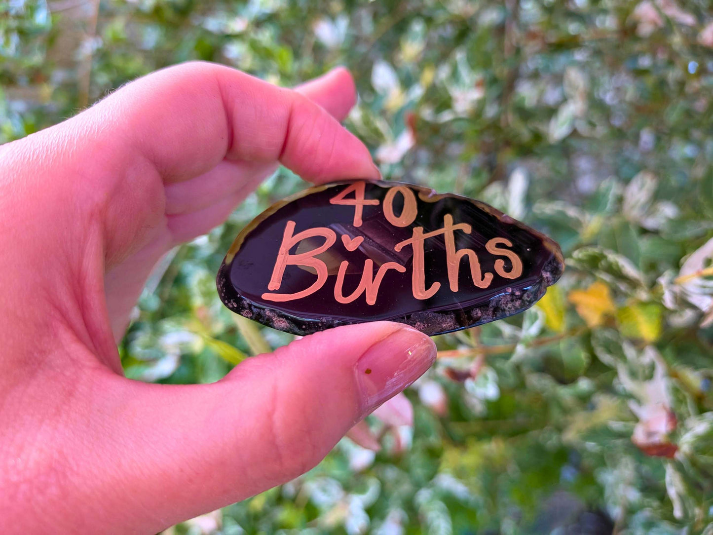 Crystal 40 Births Keepsake for Student Midwife