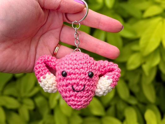 Cute Crochet Womb Keychain Decoration
