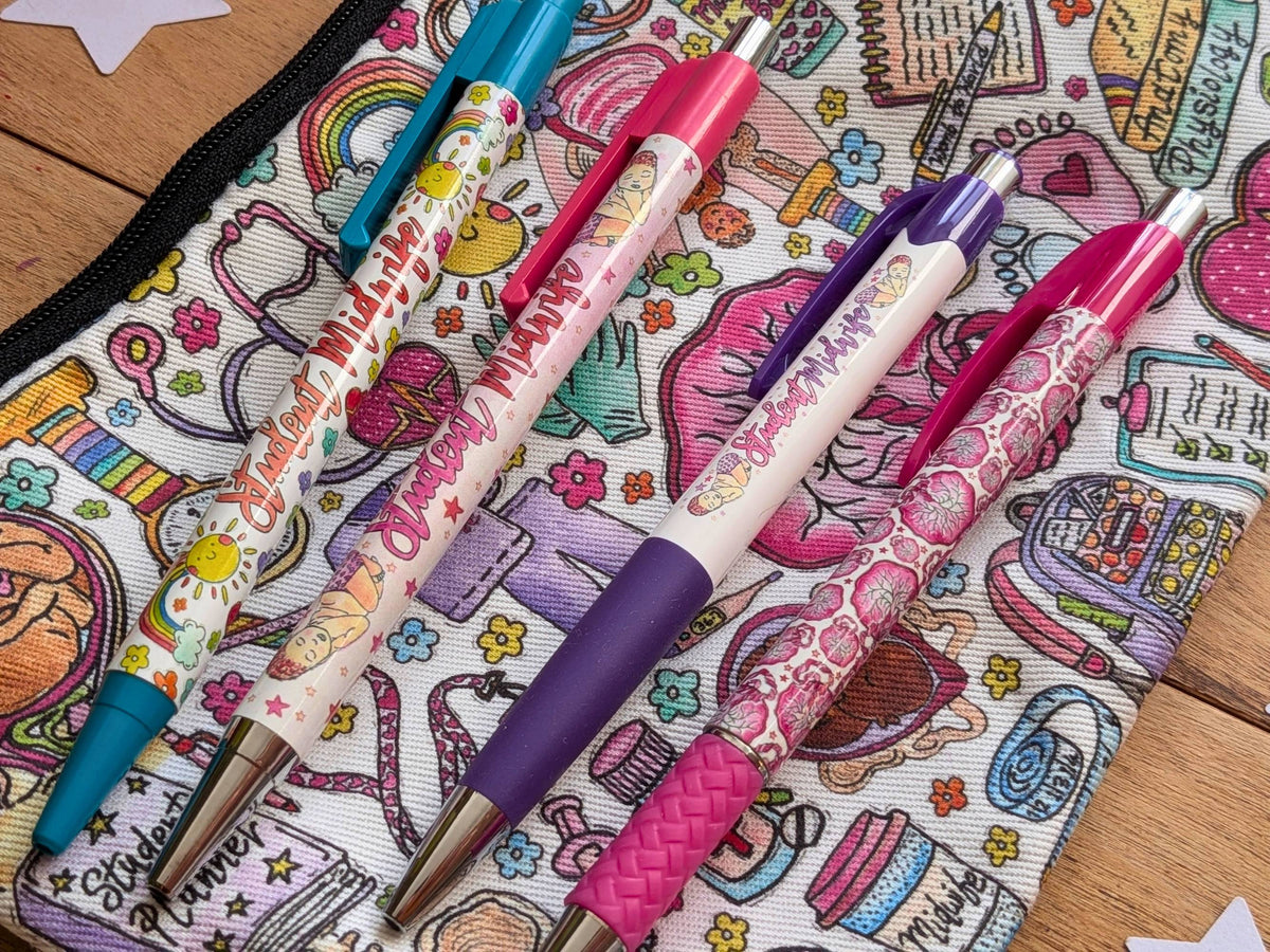 Student Midwife Pen Set + Bookmark