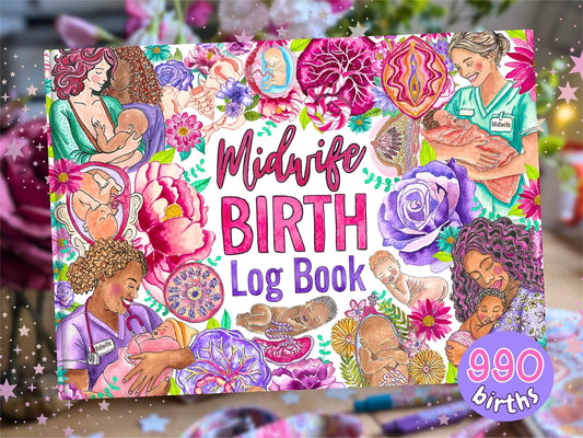 Midwife Birth Log Book Hardback (Pre-order)