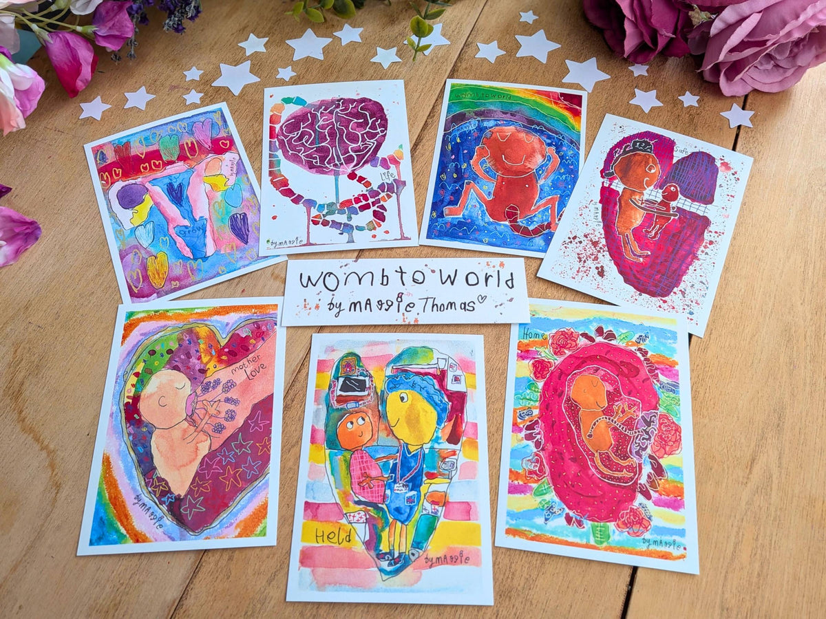 Womb to World by Maggie, A6 Prints - Multibuy