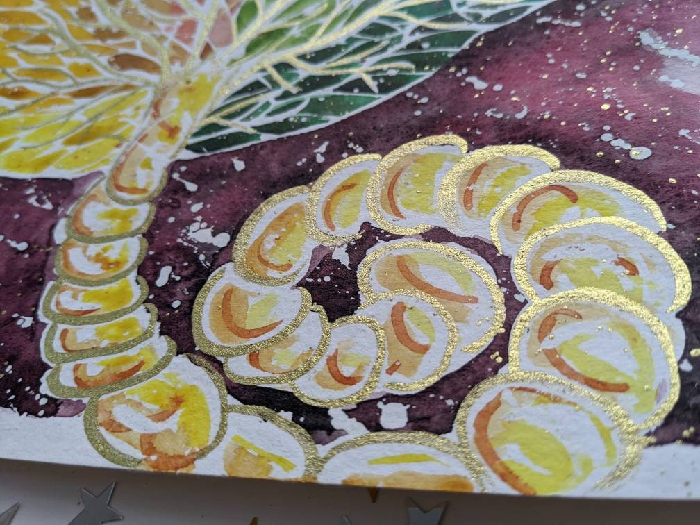 Tree of Life Placenta Art Original Womb 10" Watercolour Painting: Pictures for Pregnancy, Birth, New Mums, Midwife