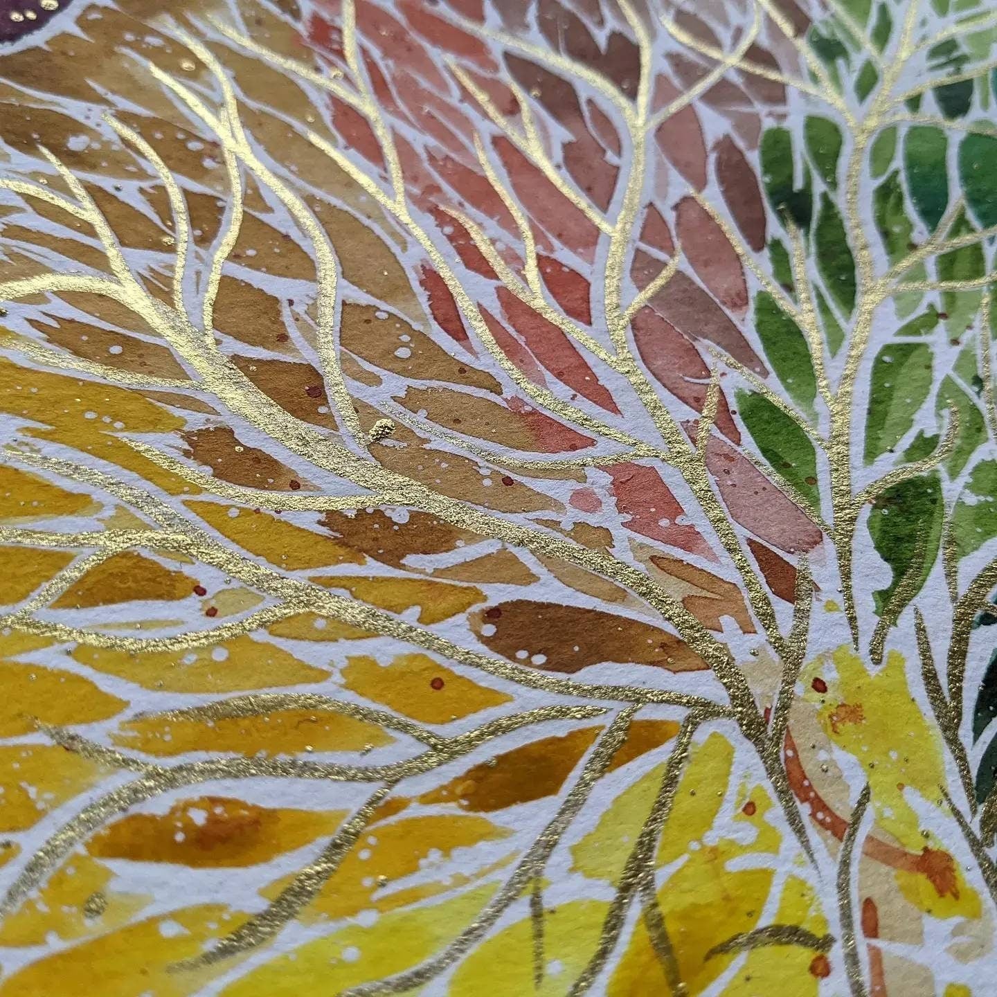 Tree of Life Placenta Art Original Womb 10" Watercolour Painting: Pictures for Pregnancy, Birth, New Mums, Midwife