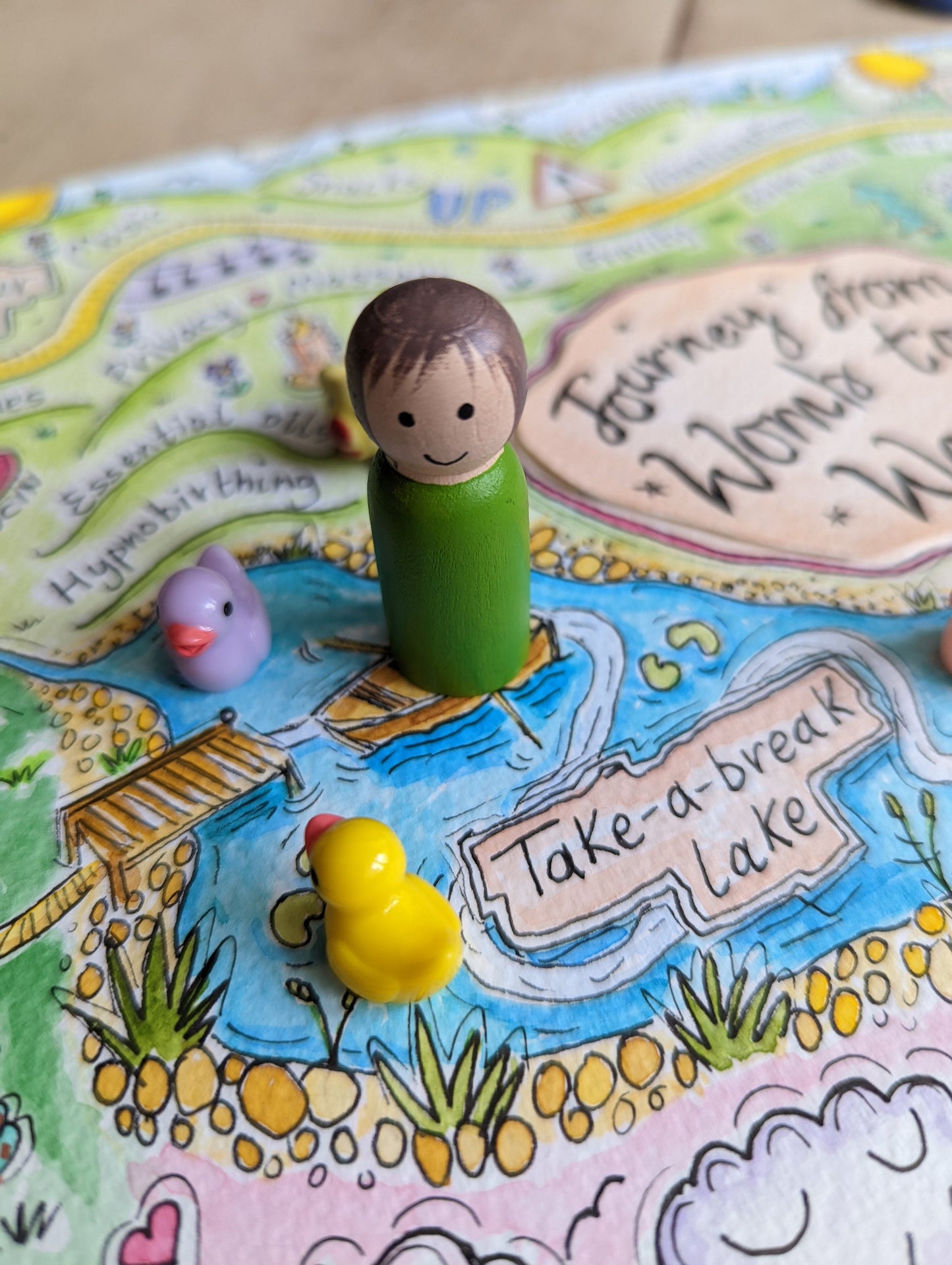 Stages of Birth Map: Antenatal Education and Doula Tools for Hypnobirthing, Path to Birth (PDF Download)